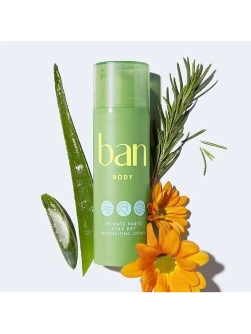 Ban Private Parts Stay Dry Deodorizing Lotion 1.5 Oz